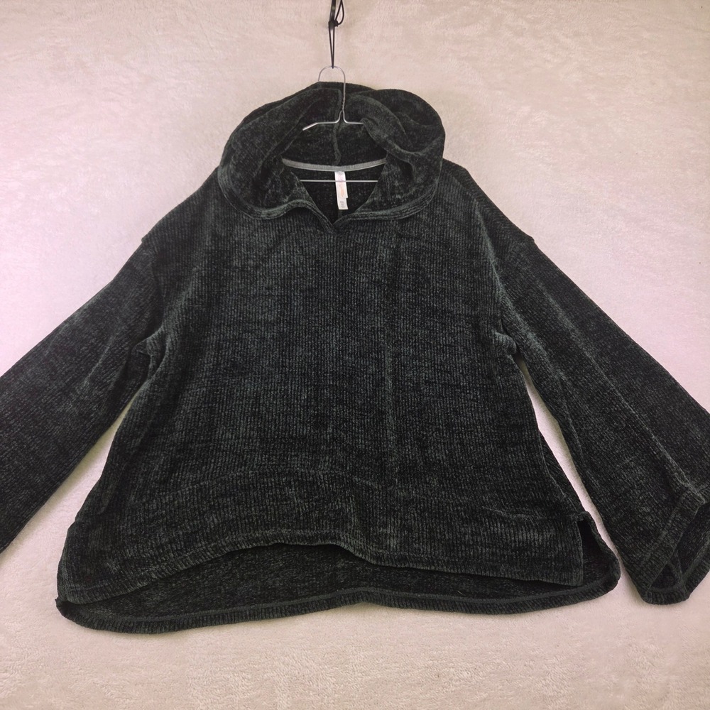 Gilligan & O'Malley Forest Green Ribbed Chenille Sleepwear Top XXL Long Sleeve